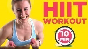 '10 Min HIIT Workout für ARME & BAUCH…für Anfänger | VERONICA GERRITZEN'
