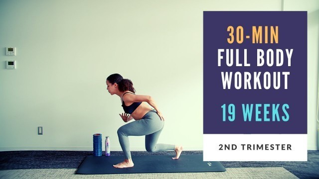 'Week 19 of Pregnancy | 30-min Full Body Prenatal Workout'