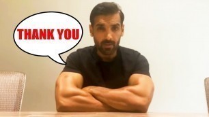 'John Abraham In A Special Message To Those Who Helped During This Pandemic Situation'
