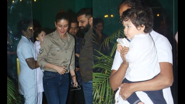 'Kareena Kapoor And Taimur Ali Khan Outside The Gym'