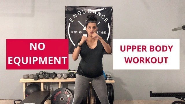 'No Equipment Quick Upper Body Workout | Great For Beginners | Prenatal Workout | ECT Fitness'