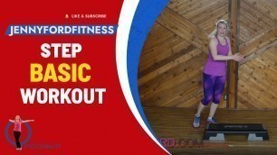 'Step Aerobics Basic with 3 Fun Combos | 35 Min. | Step At Home'