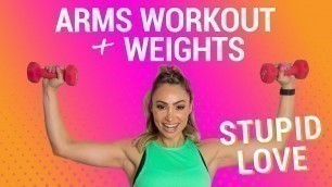 'Lady Gaga \"Stupid Love\" | Arms Workout With Weights'