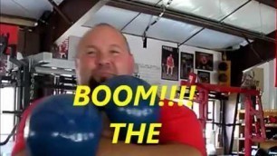 '2012 THOMPSON (D BALLS)  FATBELLS presentation to ROGUE FITNESS! Actual time dated!'