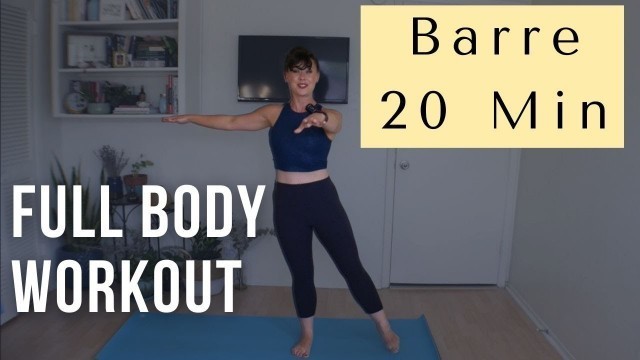 '20 Minute Floor Barre Workout | Beginner Ballet Workout'