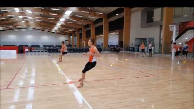 'Sprint, Crossover, Sprint, Shuffle, Sprint Netball ASSA Ranell Hobson'