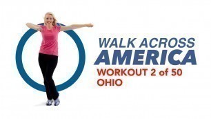 'Walk Across America Workout | 2 of 50 | Ohio | Walking at Home Beginner Quick Fitness | 30 Min'