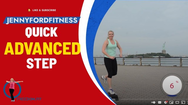 'Coast To Coast Step | Statue of Liberty | Quick Workout | Step Aerobics at Home | Cardio Workout'