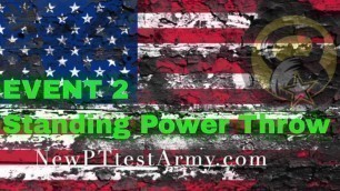 'ACFT Events - 2 - Standing Power Throw - Army Combat Fitness Test'