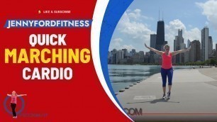 'Marching Walking Workout | Chicago | Quick Time-Saver | Super Sweaty Calorie Burn | At-Home Fitness'