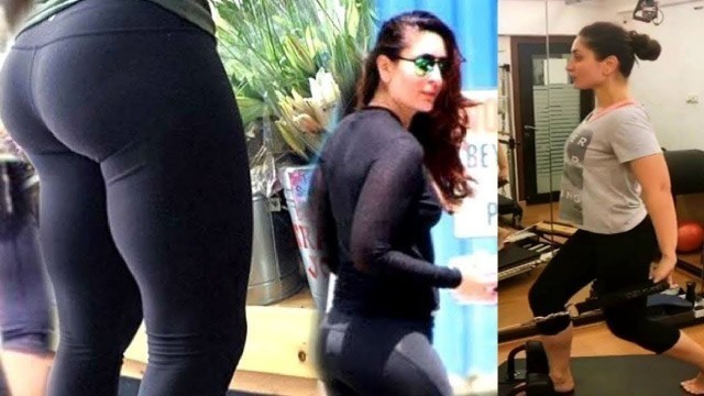 'Kareena Kapoor looking hot scene in gym - #KareenaKapoor in gym at morning'