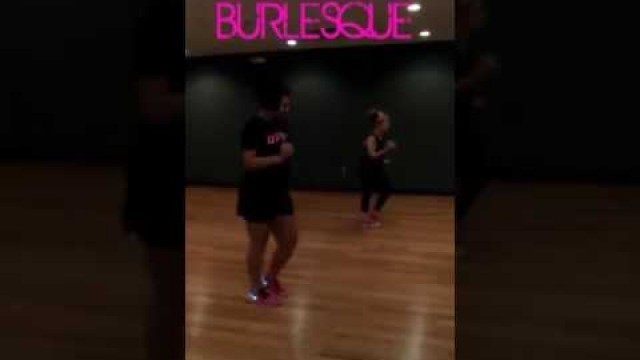 'Burlesque with Becca and Ashley. Zumba Fitness.'