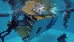 'Royal Navy Royal Marines Dunker Training Underwater Escape'