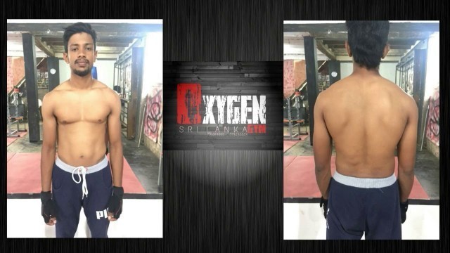 'before & after lost weight fitness body bodybuilding /OXYGEN GYM S R I L A N K'