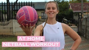 'Netball Drills you can do at Home'