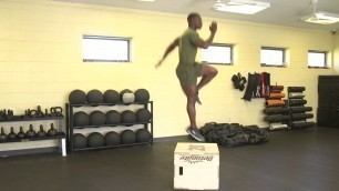'Marines Force Fitness-Box Tuck Jump Single Leg'
