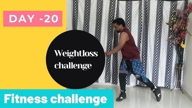 'Day-20 || Weight loss challenge || Workout || Workout challenge || Easy weight loss || NJ Fitness'