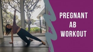 '15 Min Prenatal Core Workout | Pregnant Ab Workout'