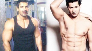 'John Abraham And Varun Dhawan Shares Fitness Tips At Dishoom Promotion !!'