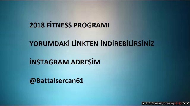 '2018 FİTNESS PROGRAMI FAYDASINI GÖRECEKSİNİZ'