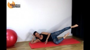 'FREE THIGH PILATES MAT BARRE WORKOUT - Outer Thigh Burner BARLATES BODY BLITZ'