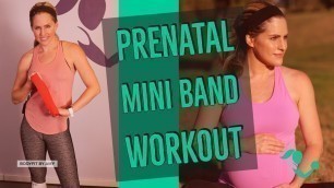 '28 Minute Prenatal Mini Loop Band Workout for Toning and Strength in All Trimesters'