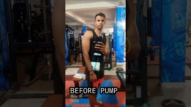 'Before and after pumped 