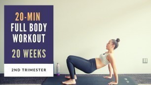 'Week 20 of Pregnancy | 20-min Full Body Prenatal Workout'