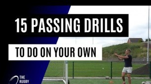 '15 Rugby Passing Drills to do on your own'