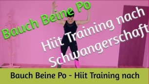 'Bauch Beine Po - Hiit Training nach Schwangerschaft'