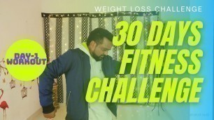 'Day-1 || 30 days weight loss challenge|| Workout || NJ fitness || Hyderabad'