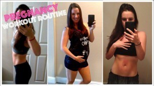 'My Pregnancy Workout Routine | 1st + 2nd Trimester Prenatal Fitness and Exercise'