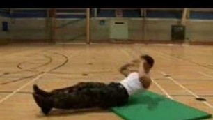 'Royal Marines Exercises - Alternate Elbow To Knee'