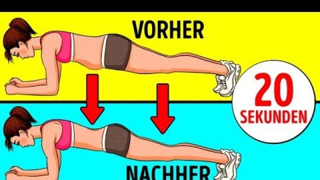 '4-Minuten Workout für einen flachen Bauch und einen knackigen Hintern'