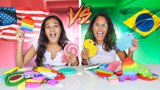 'FIDGET TOYS BRASIL VS ESTADOS UNIDOS - JULIANA BALTAR'