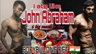 'I Tried \"John Abraham\" Bodybuilding diet plan for a day | Celebrity diet Challenge Ep.4'