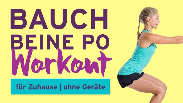 'Bauch Beine Po Workout für Zuhause | ohne Geräte'