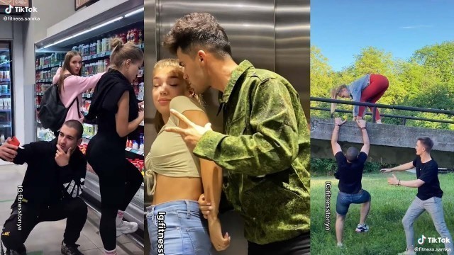 'Hot Prank Tiktok Videos of Beautiful Russian Girl @Fitness samka  | Fitness Tonya Tiktok Compilation'