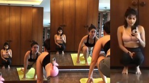 'Kareena Kapoor Hot Qu@rantine Workout And Yoga With Her Gym Partner ❤️