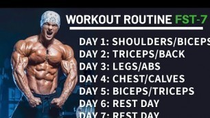 'JEREMY BUENDIA WORKOUT ROUTINE (FST-7) 2019 || 4× mr.Olympia'