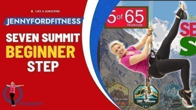 '5 of 65 | Beginner Step Aerobics | Seven Summit Step Challenge | Mt. Vinson | Workout at Home'