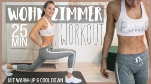 'Wohnzimmer Hiit Workout - Bauch Beine Po und Oberkörper - mit Aufwärmen und Cool Down'